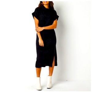 Worthington Short Sleeve Midi Sweater Dress